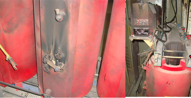 一臺因諧波電流過熱損壞的干式變壓器