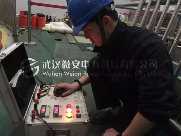 發(fā)電機(jī)交流耐壓試驗(yàn)現(xiàn)場(chǎng)
