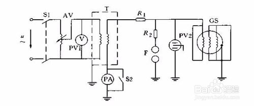 發(fā)電機(jī)交流耐壓試驗(yàn)接線圖