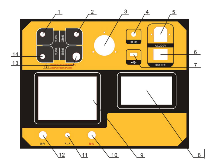 SF6密度繼電器校驗(yàn)儀結(jié)構(gòu)