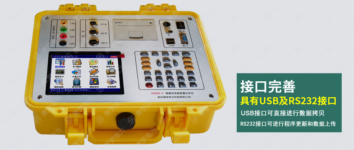 便攜式電能質(zhì)量分析儀數(shù)據(jù)接口