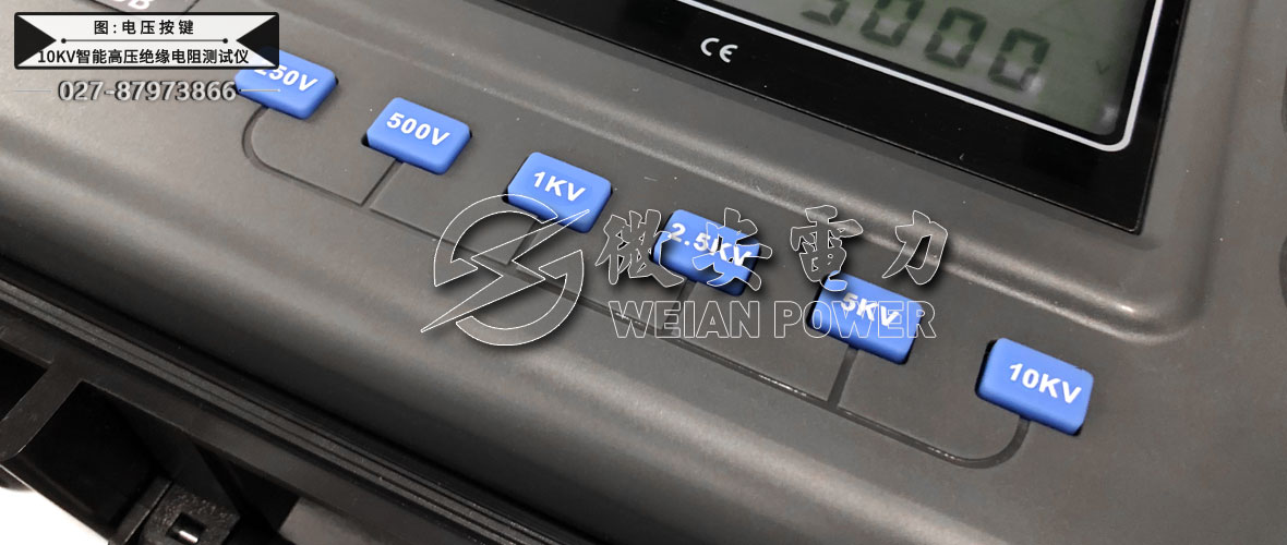 10kV智能高壓絕緣電阻測(cè)試儀電壓按鍵