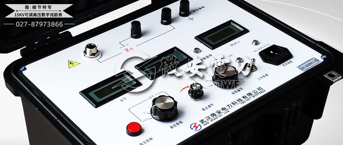 15kV可調(diào)高壓數(shù)字兆歐表細(xì)節(jié)特寫