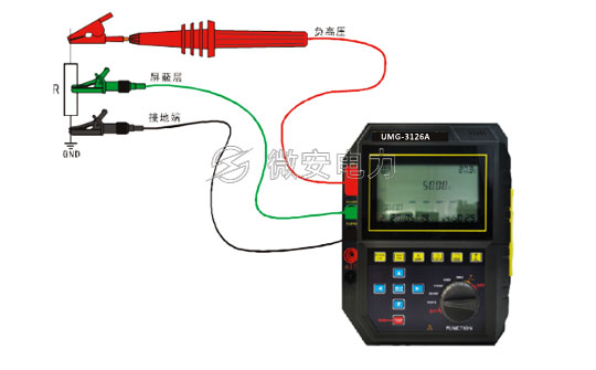 5000V_數(shù)字絕緣電阻測試儀接線圖 5000V_數(shù)字絕緣電阻測試儀接線圖